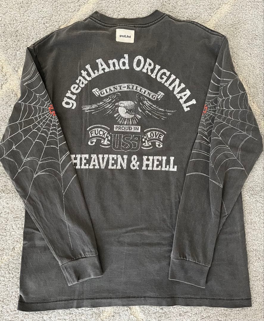 トップス greatLAnd ORIGINAL SPIDER ONEITA 10YEARS