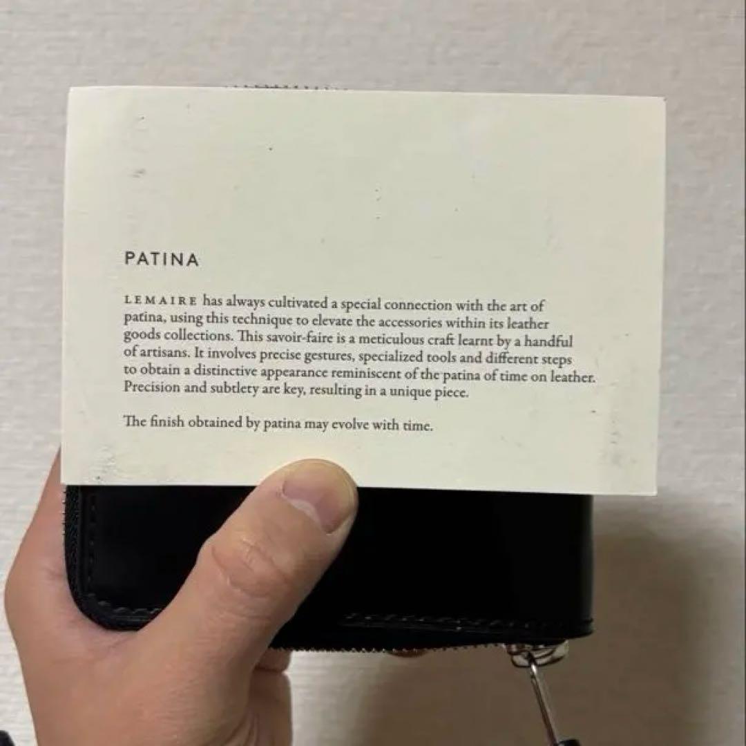 【新品・未使用】Lemaire ウォレット 財布 ブラック レザー