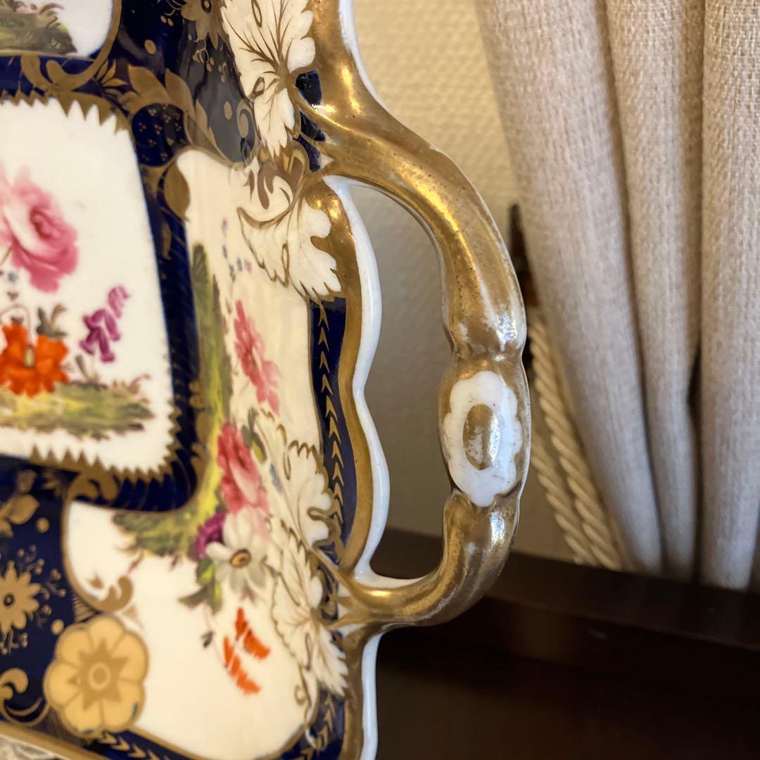 英国アンティーク　Goddenコレクション　スクエアデザートプレート