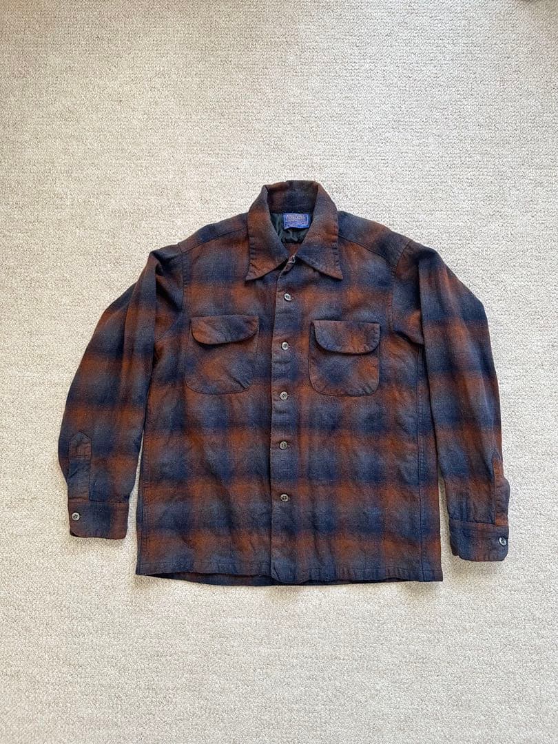 70s PENDLETON オンブレ オンブレ　ボードシャツ ペンドルトン