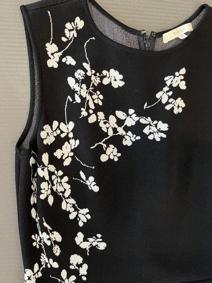 EPOCA ワンピース　ミラノリブ　ブラック