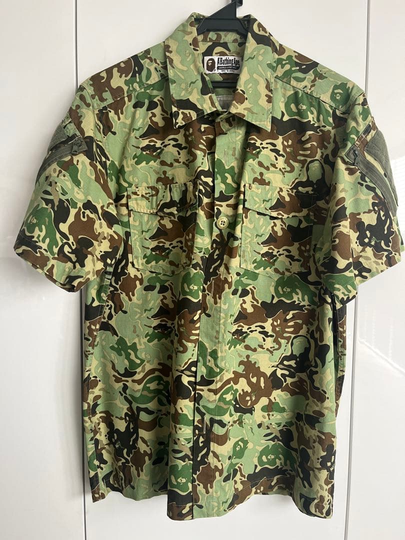 孔さま用- Ape カモ柄半袖シャツ&ショートパンツの2点セット