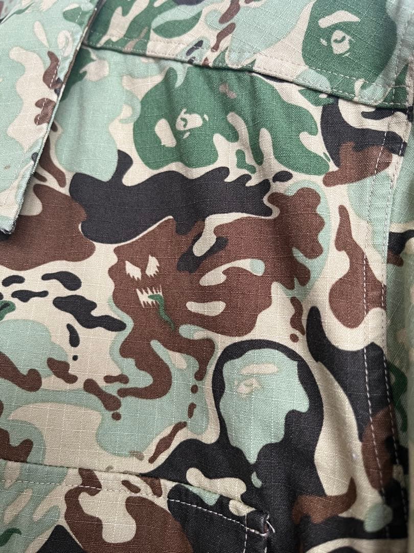 孔さま用- Ape カモ柄半袖シャツ&ショートパンツの2点セット