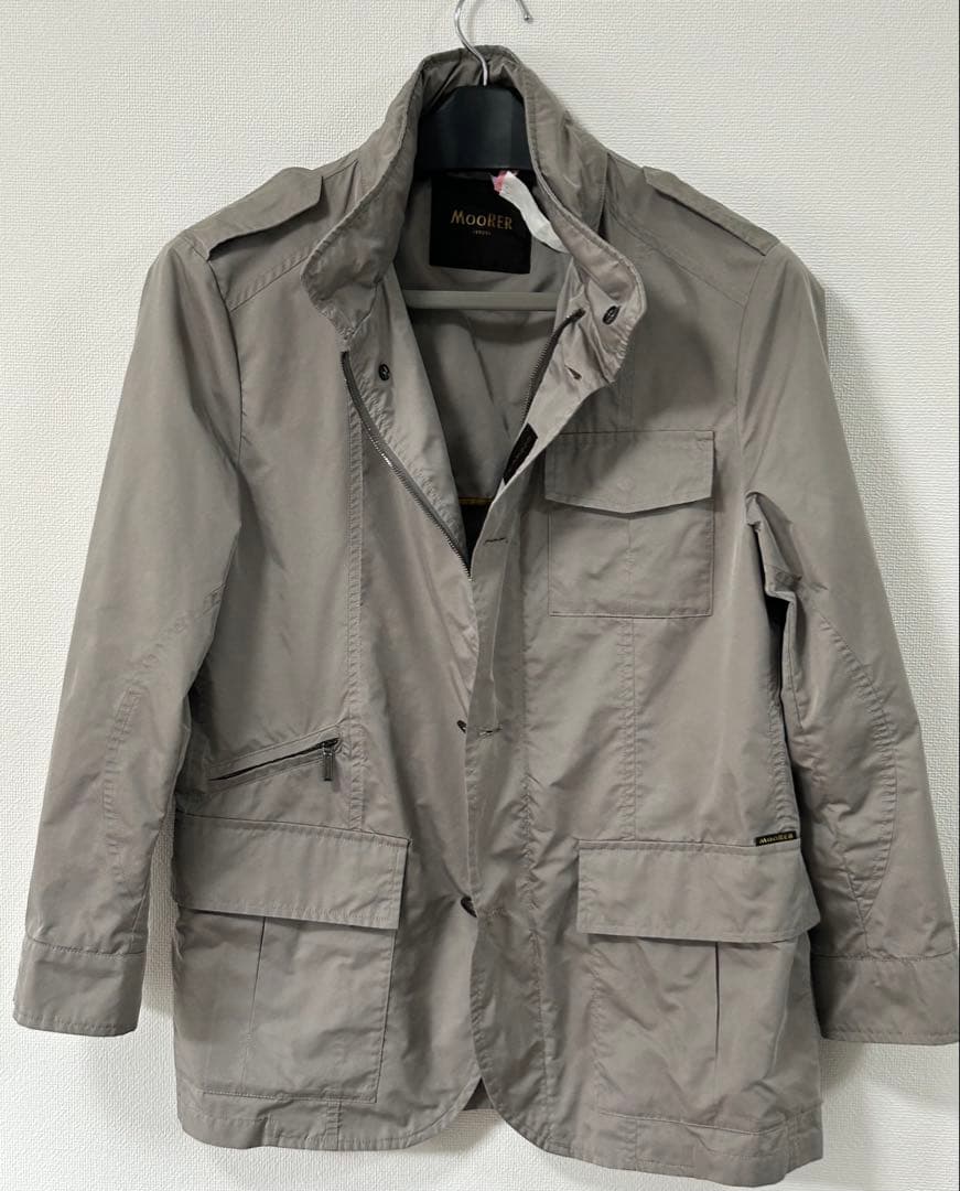 ムーレー　PORTO グレージュ　ミリタリージャケット　M65 48