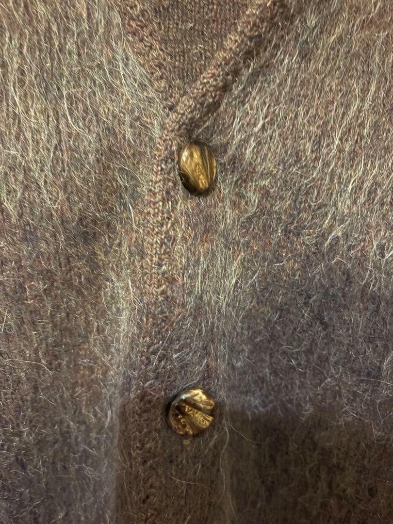 ま*お様 50s 60s vintage モヘア　カーディガン　アーガイル