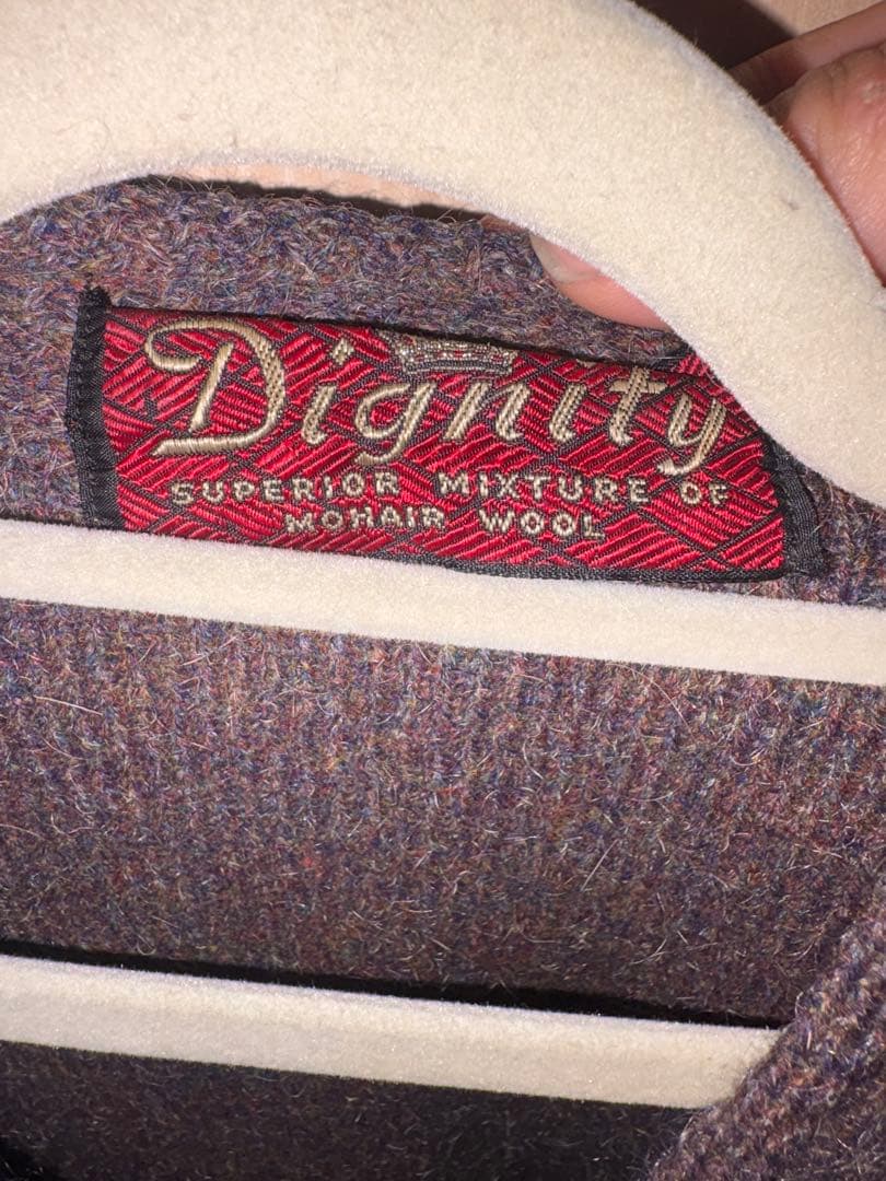 ま*お様 50s 60s vintage モヘア　カーディガン　アーガイル