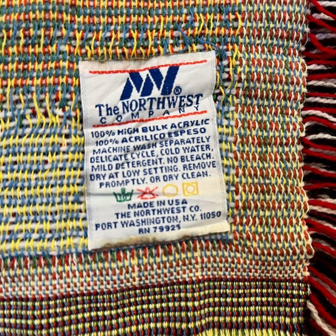 希少　マクドナルド ヴィンテージ ラグ USA製 両面仕様 フリンジ