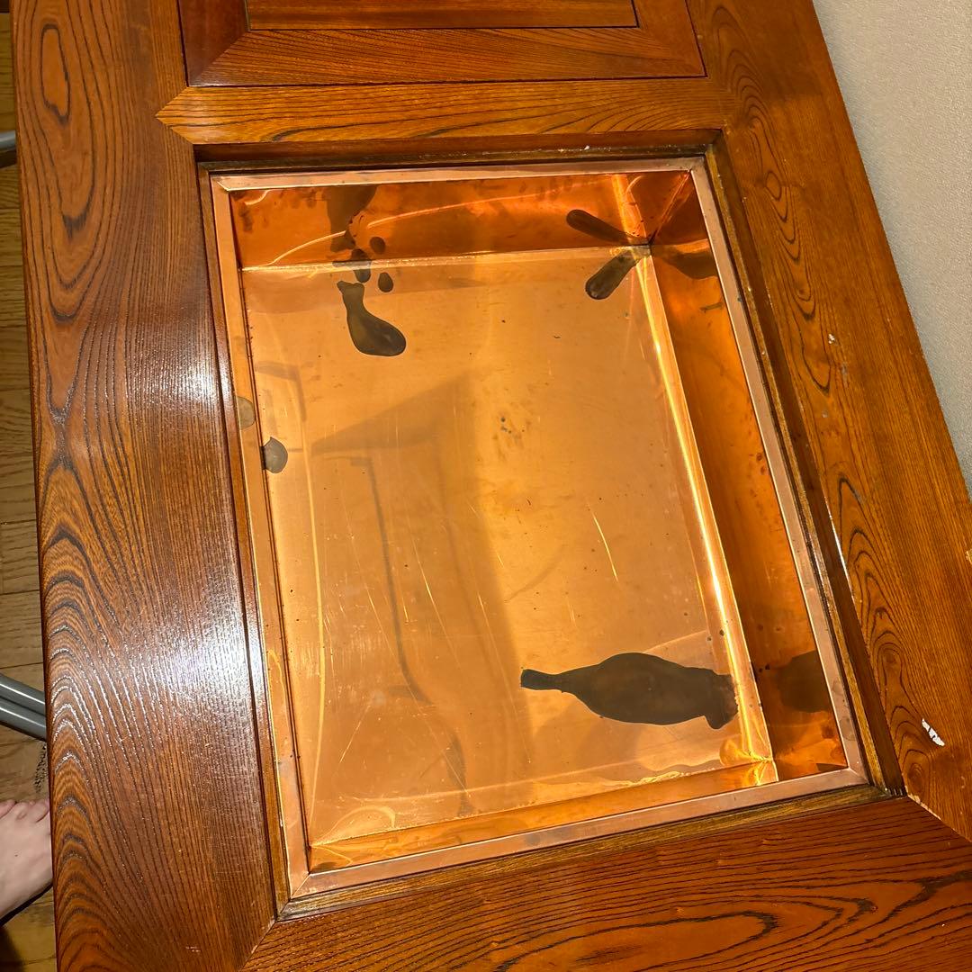 値下げ　囲炉裏　時代家具　古民家　囲炉裏テーブル　レトロ家具