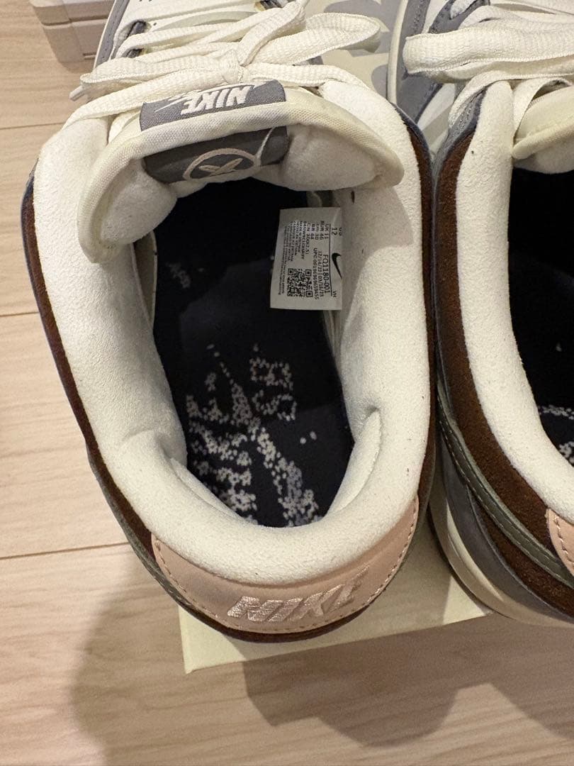 Nike Dunk Low グレー/ホワイト/ブラウン　堀米ダンク