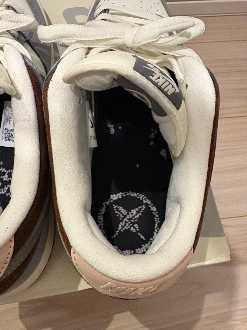 Nike Dunk Low グレー/ホワイト/ブラウン　堀米ダンク