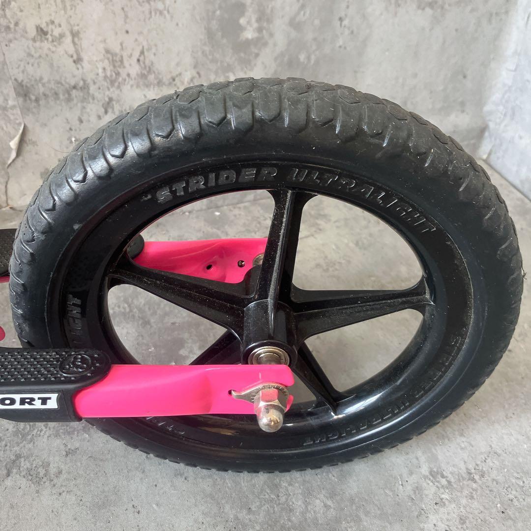 【美品】ストライダー スポーツ 12インチ 子供 自転車 ピンク 日本正規品