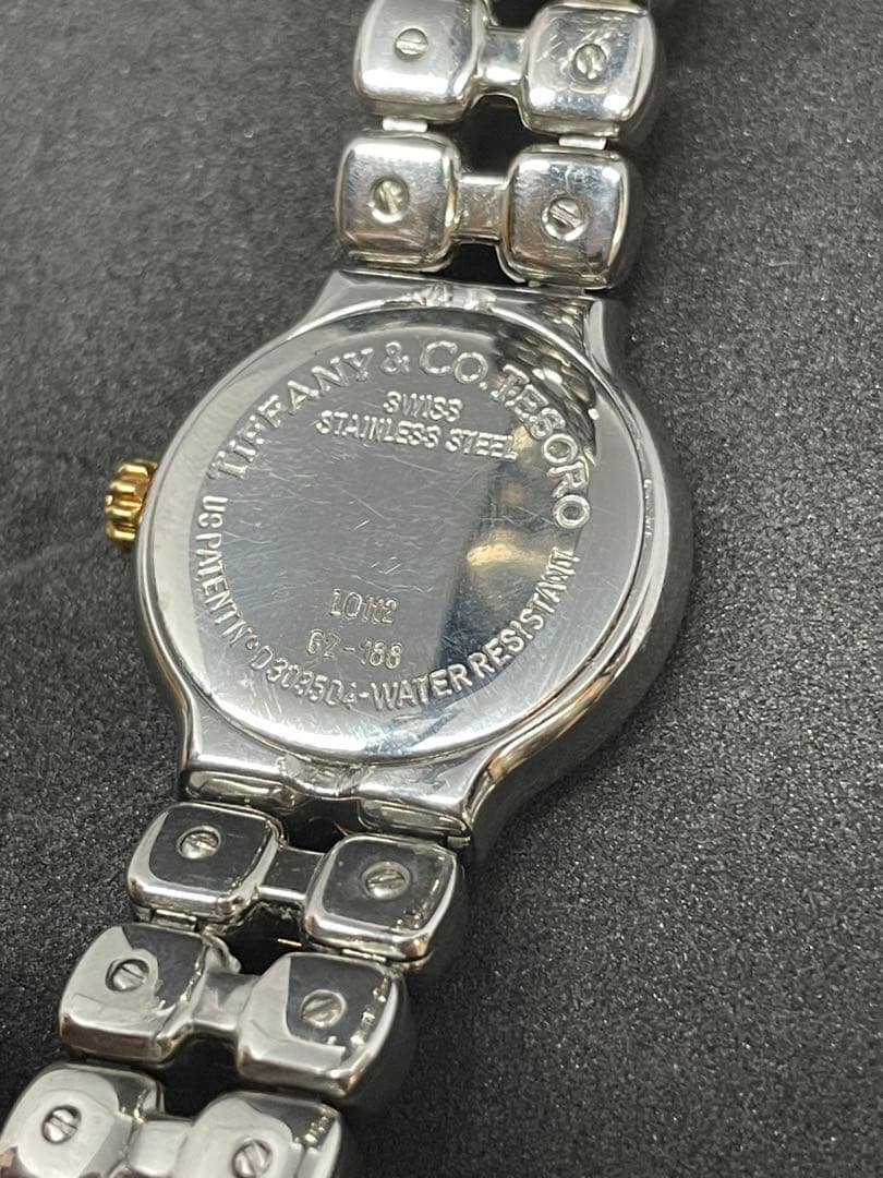 Tiffany k18×SS腕時計