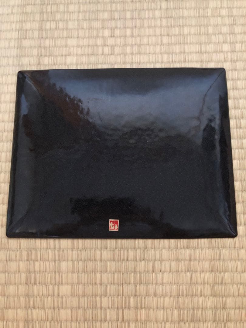 七宝焼　tutanka 花柄角皿　シャクナゲ