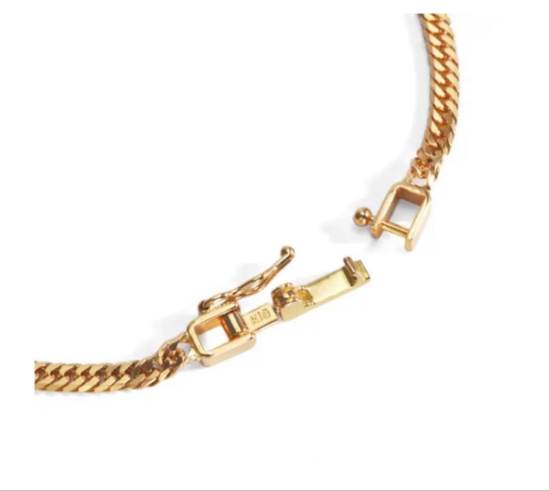 新春セール最終値下げ　18金 喜平 アンクレット 6面