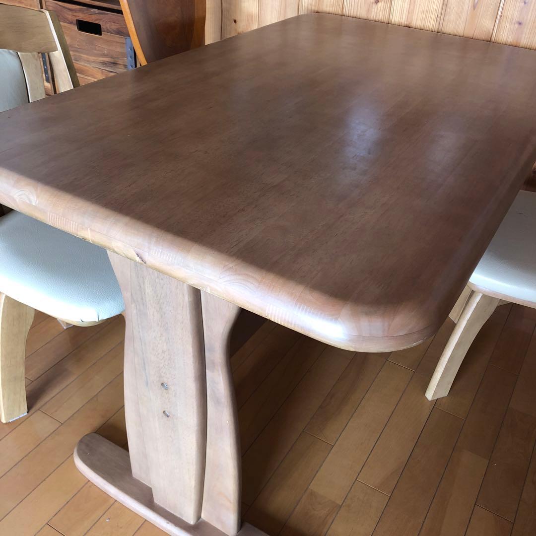 ♪お値段交渉あり♪ダイニングてーブル✖️回転椅子三脚