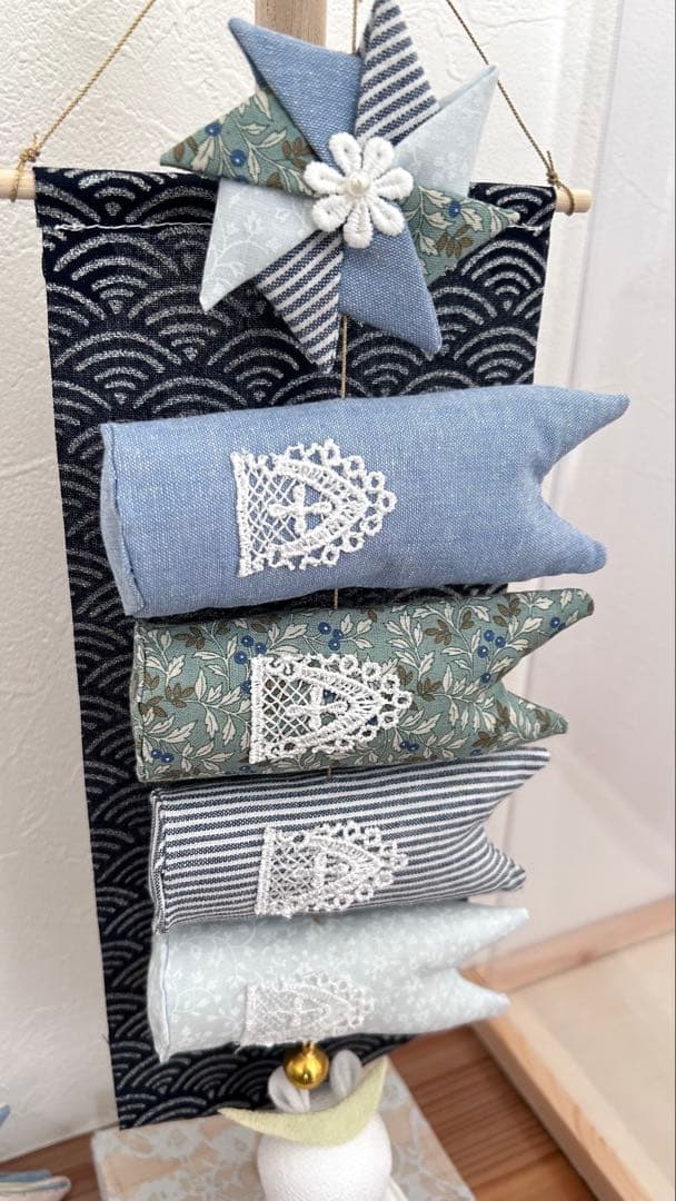 【つるし飾り】〜nagi〜鯉のぼりとうさぎの端午の節句飾り | ハンドメイド