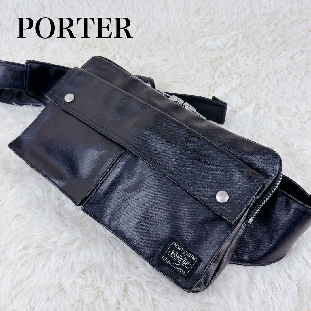 ★美品★ PORTER PVC ボディバッグ/ウエストバッグ FreeStyle