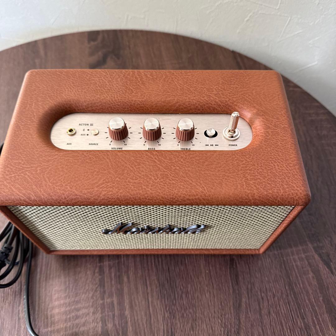 Marshall ワイヤレススピーカー Acton III ブラウン【国内正規品