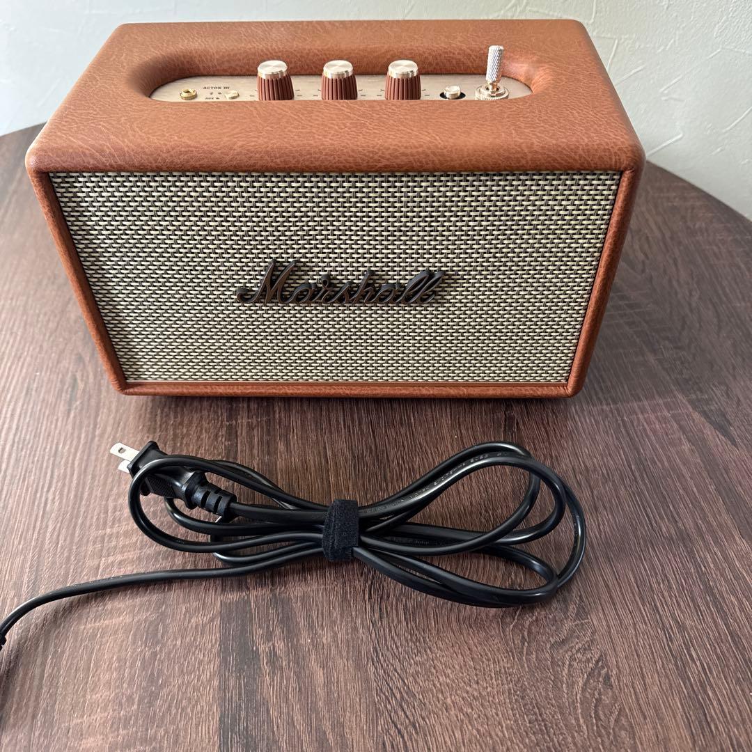 Marshall ワイヤレススピーカー Acton III ブラウン【国内正規品