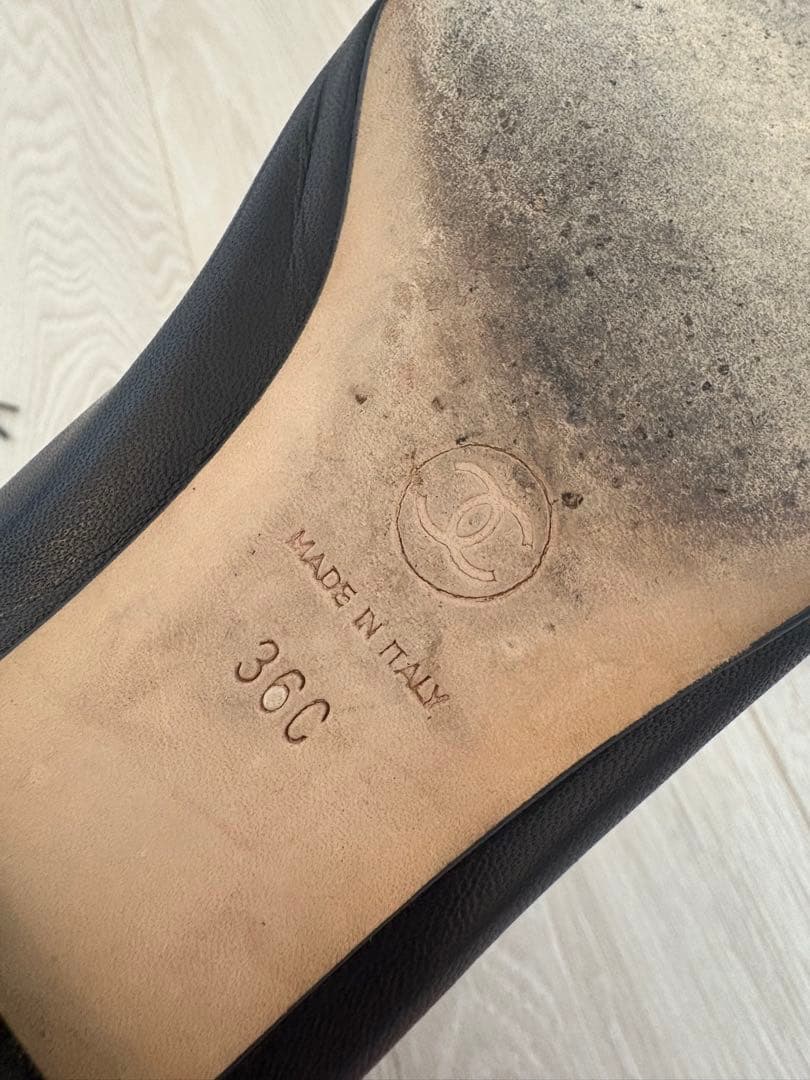 ※a.y12※CHANEL フラットシューズ36