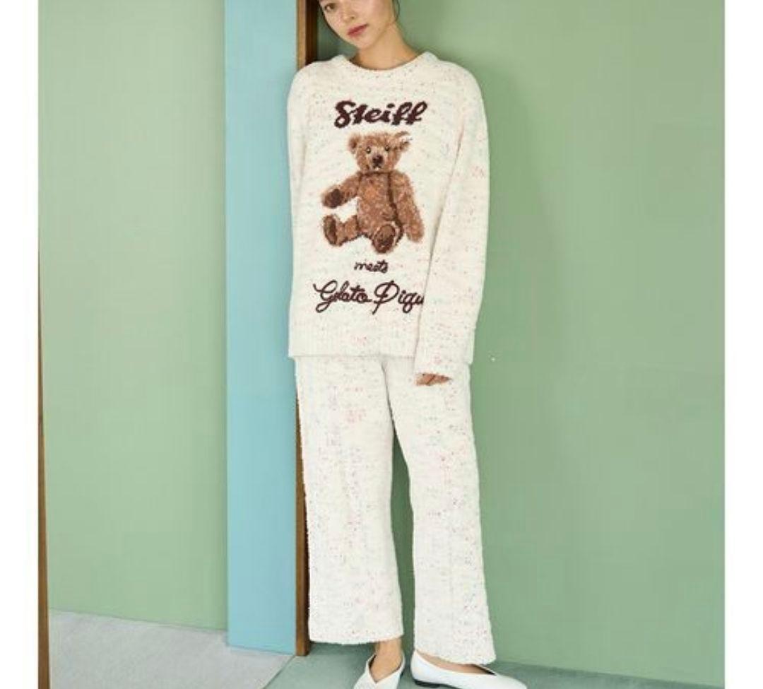 ジェラートピケ×シュタイフ ジャガードプルオーバー+ロングパンツ