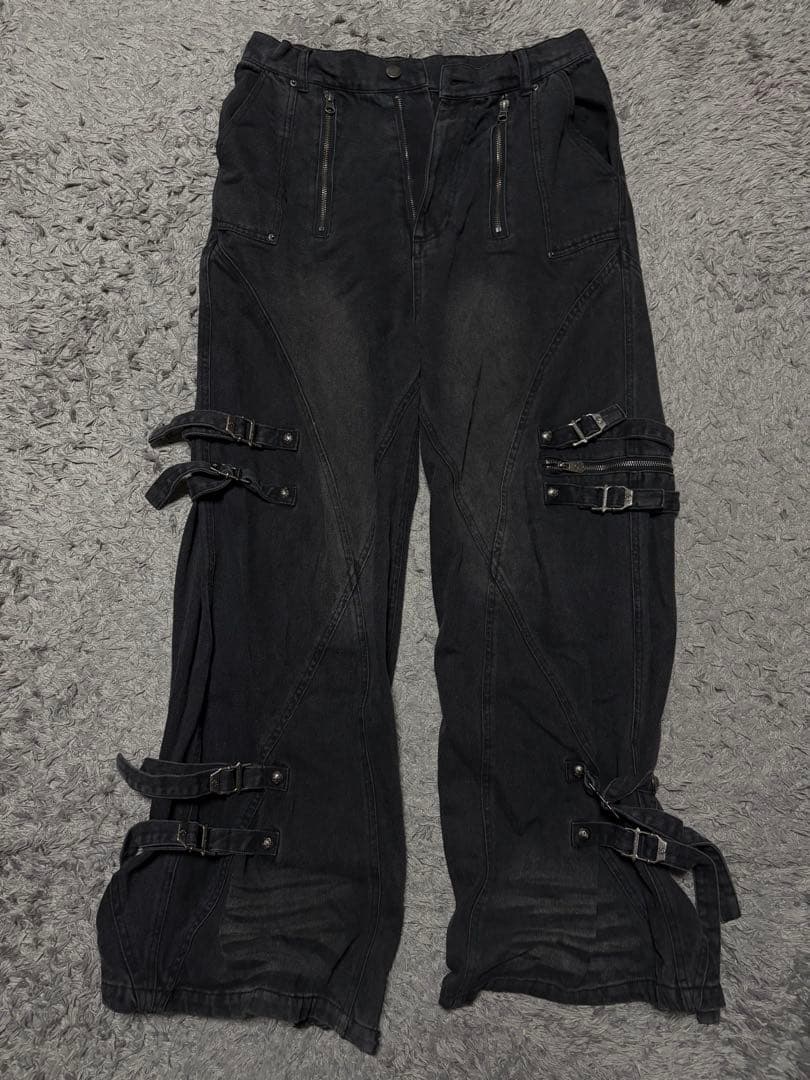パンツ Rosen Kreuz SIDE BELT BIG WIDE PANTS