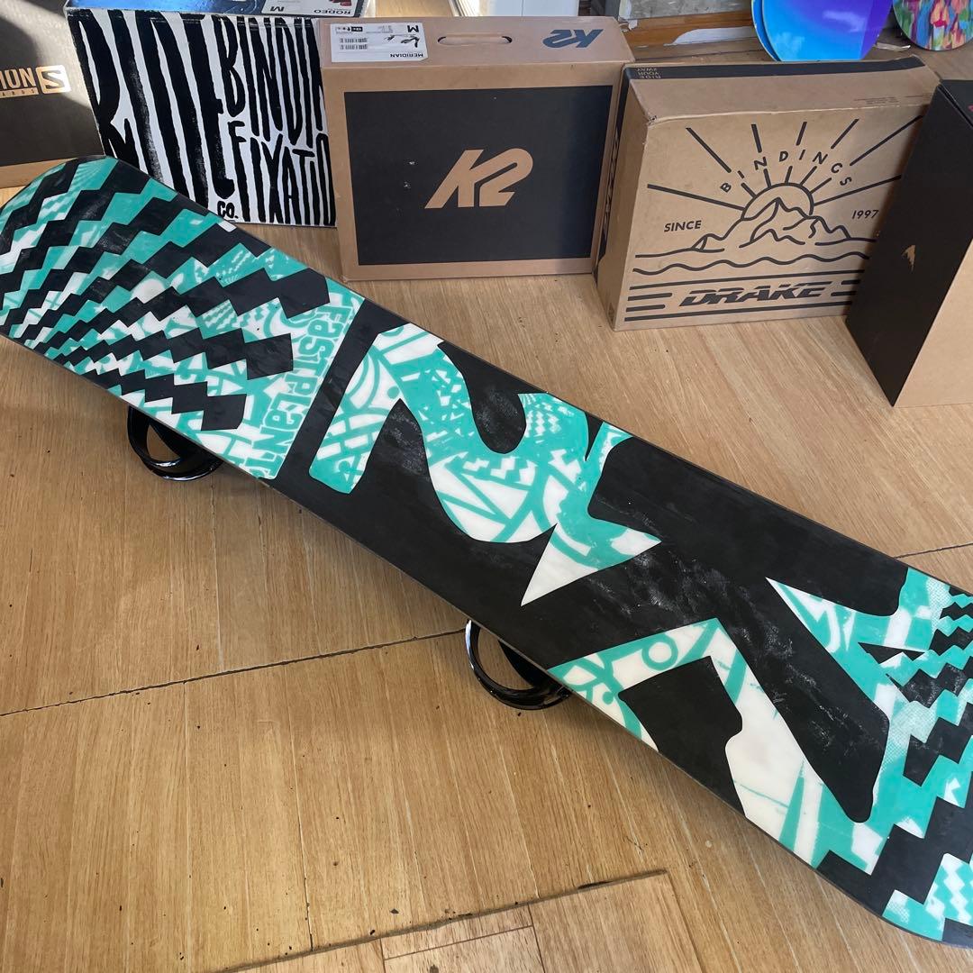 K2×CSB　名作ファストプラント　バインディング付スノーボードセット
