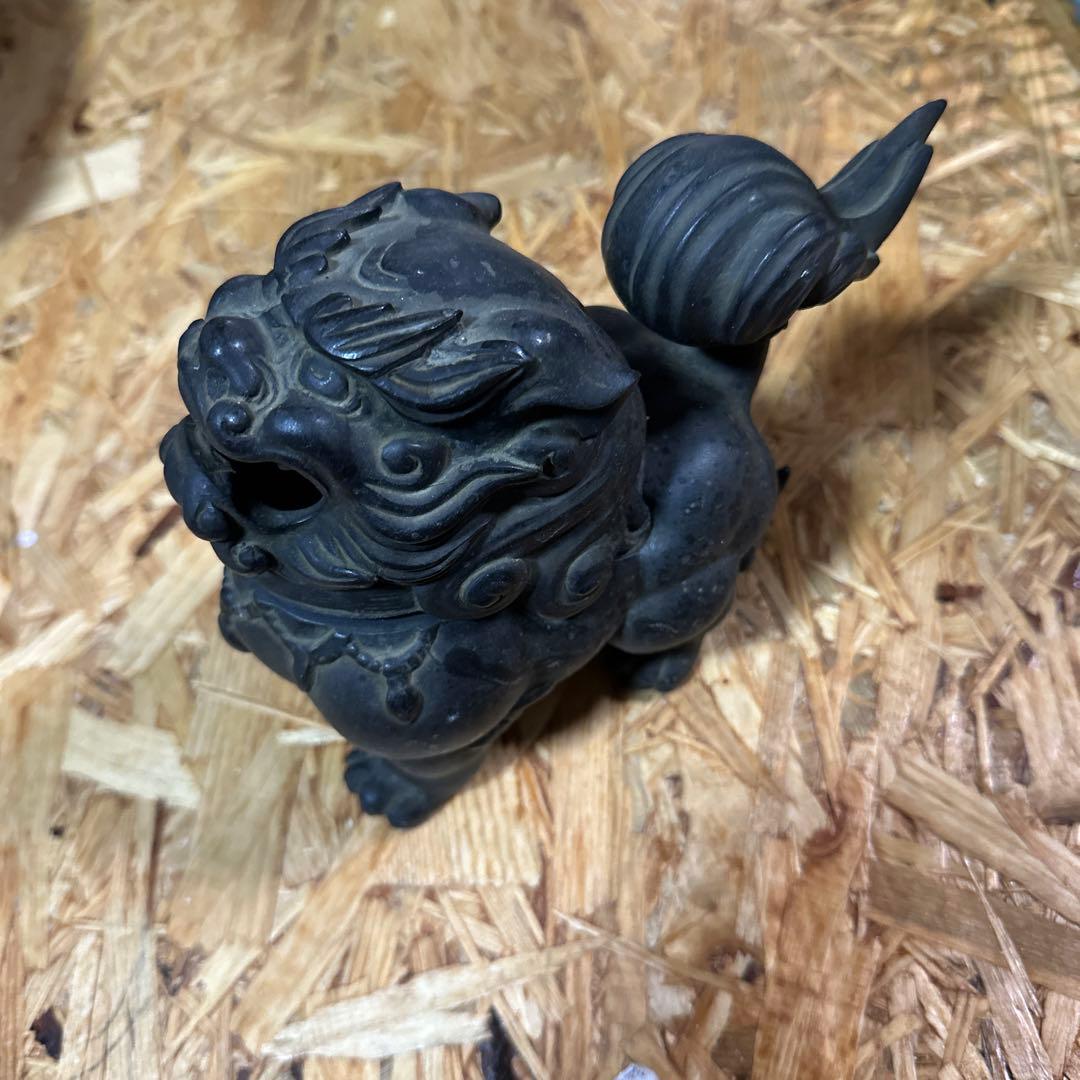 琉球工芸　シーサー香炉　アンティーク香炉