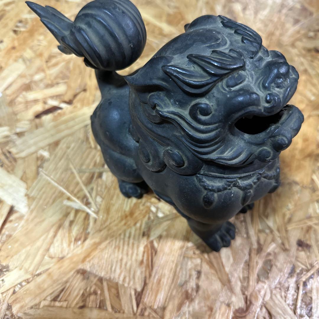 琉球工芸　シーサー香炉　アンティーク香炉