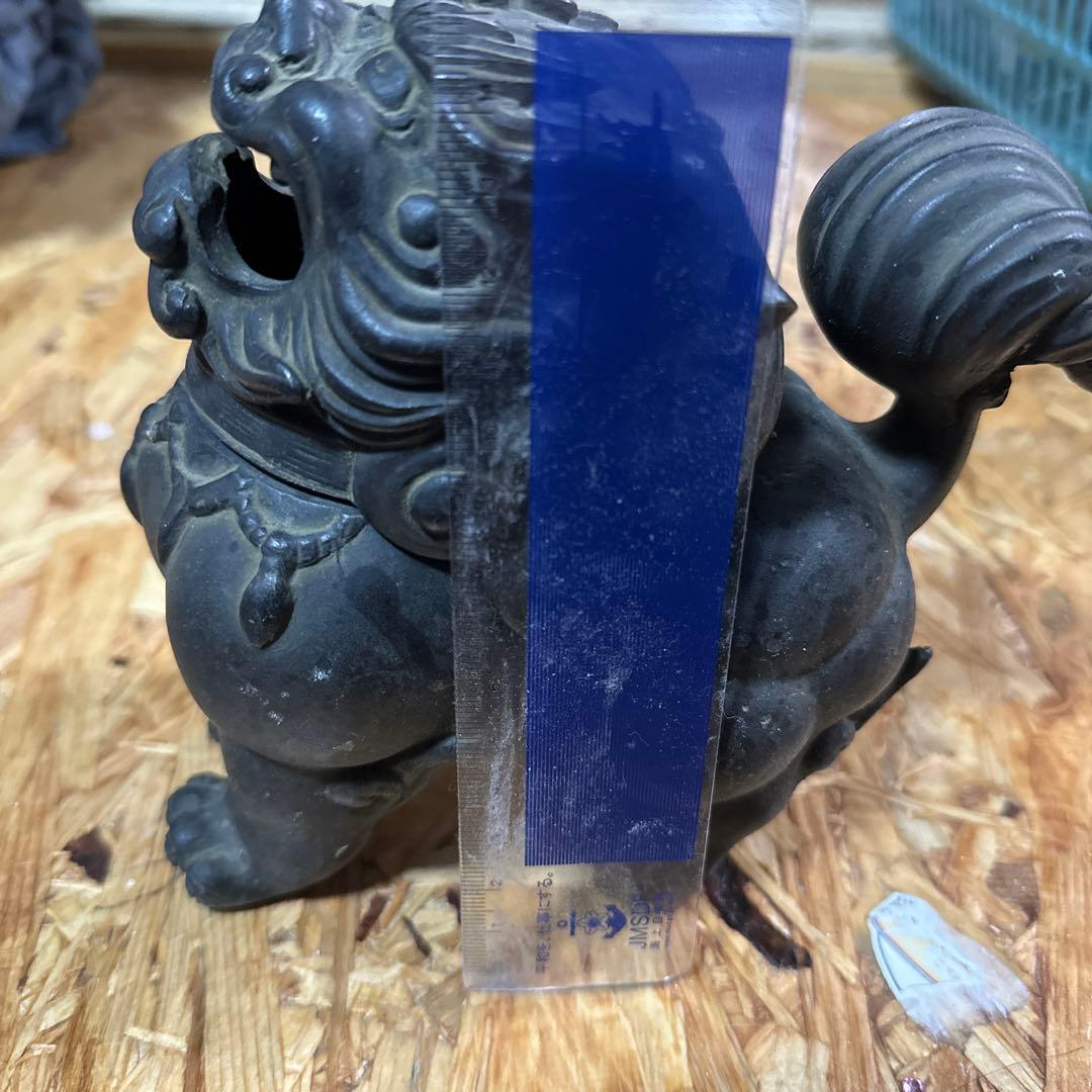 琉球工芸　シーサー香炉　アンティーク香炉