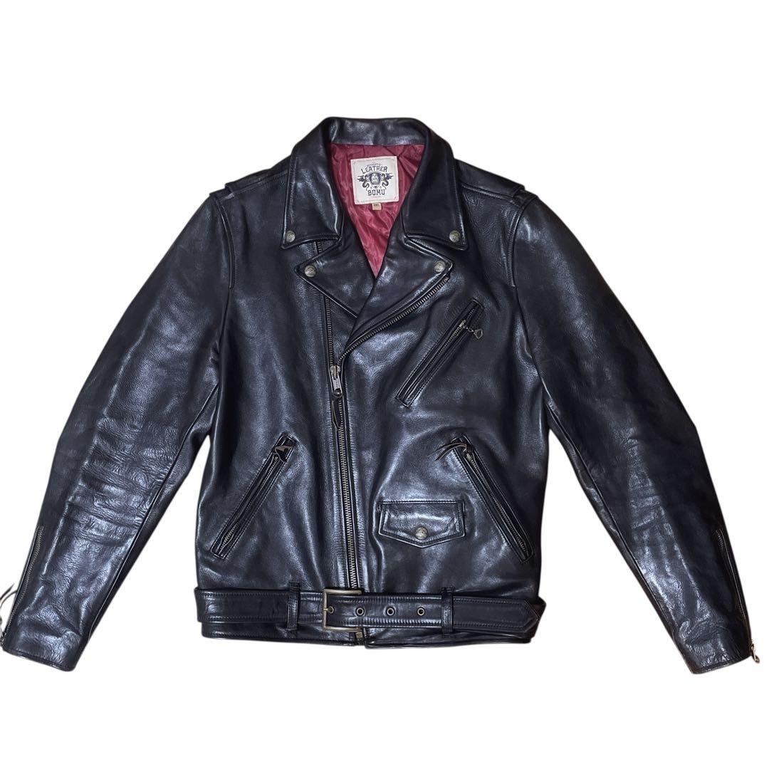 LEATHER BOMU ダブルライダース ホースハイド 2XL 馬革 稀少