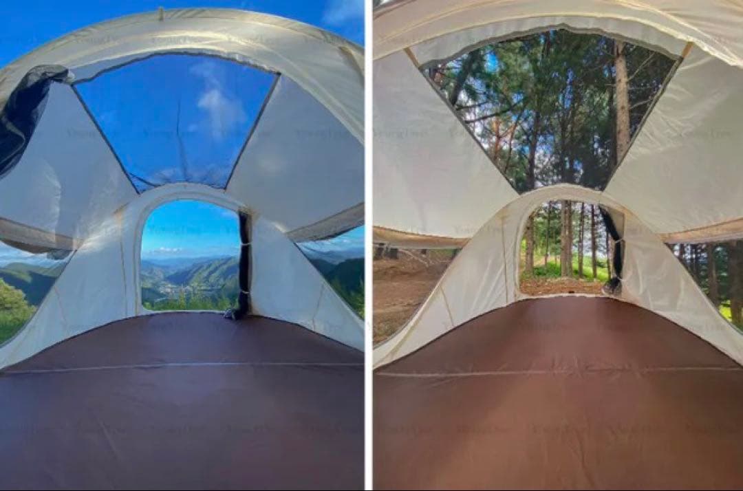 <希少>ミューズ ワンタッチ ポップアップテント E アイボリー