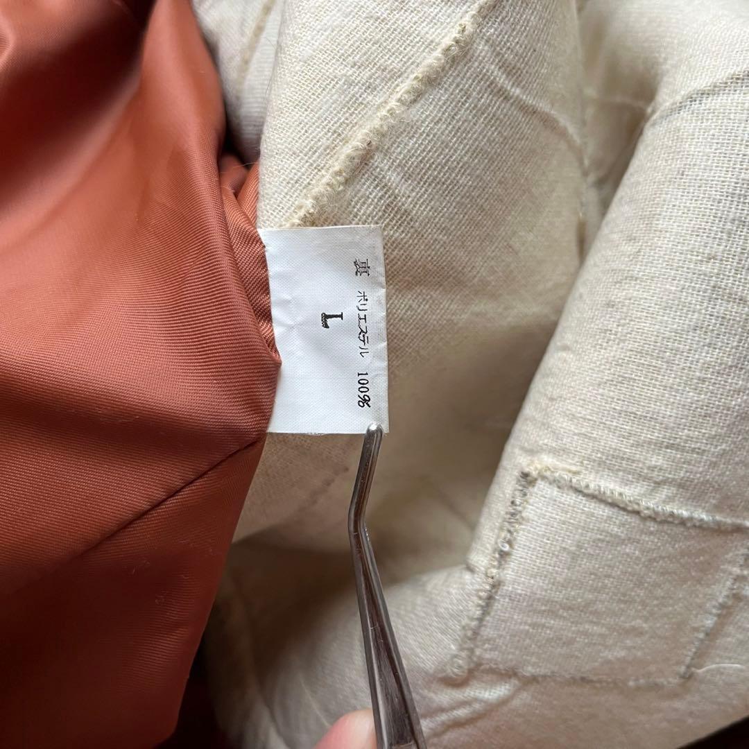 ヴィンテージ リアルレザー ロングコート ブラウン 11 L 裏地牛柄 アニマル