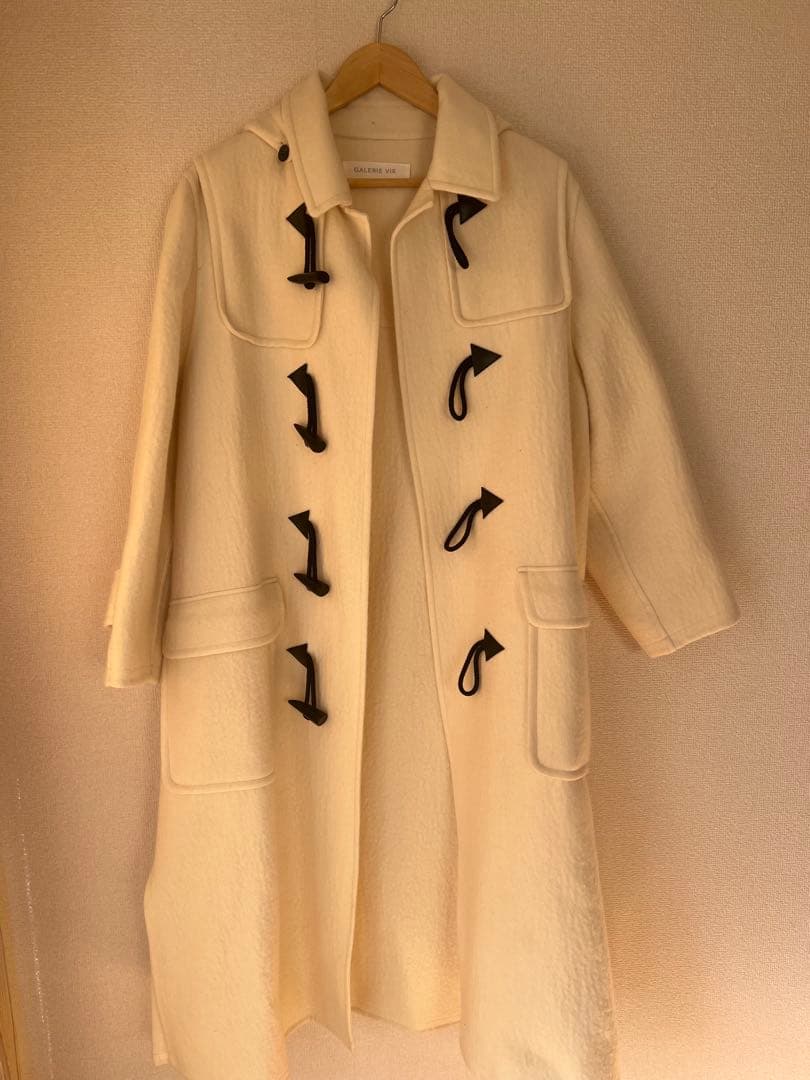 新品　GALERIE VIE ランダムウール　ロング　ダッフル　コート