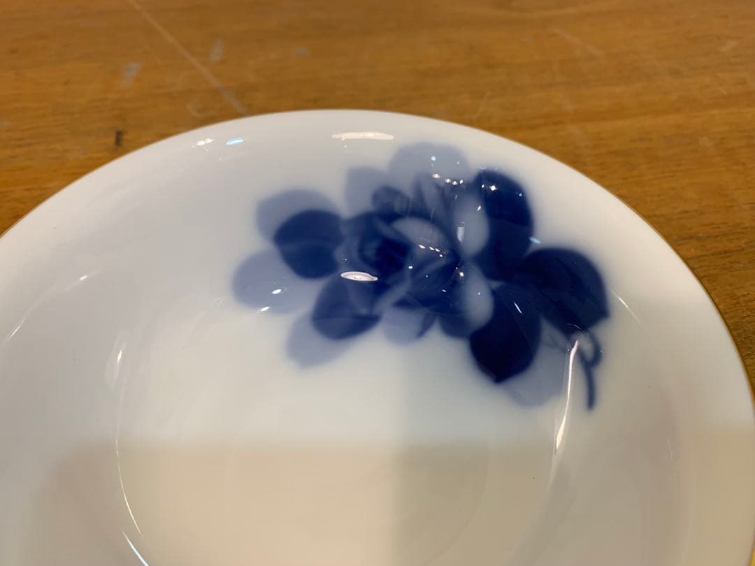 N1129-23★Okura China 青い花模様 ボウル 4個セット
