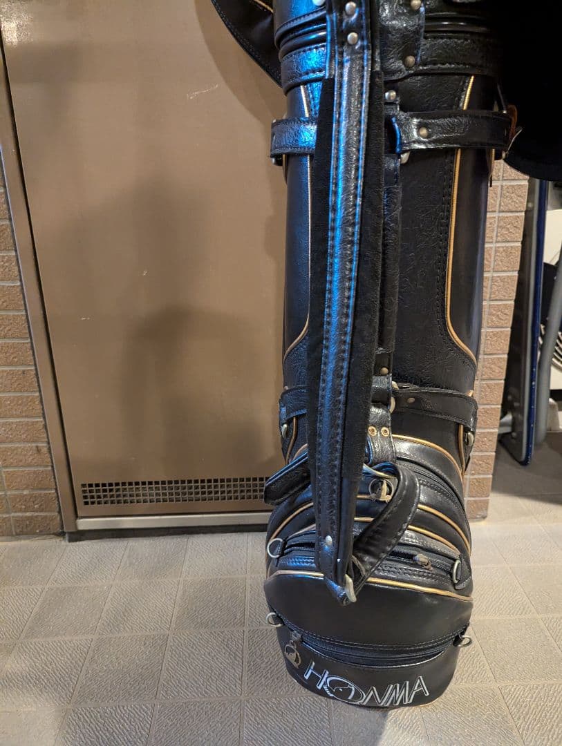 専用　ホンマゴルフ　キャディーバッグ　メンズ　革