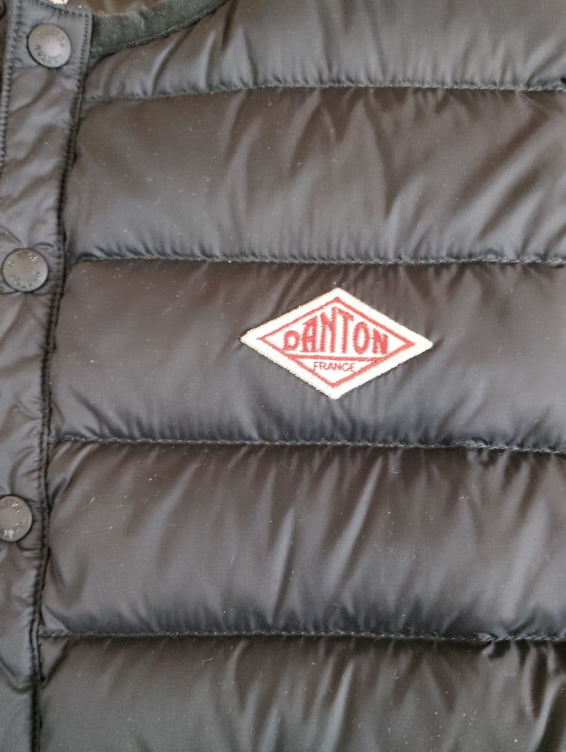 DANTON ダウンベスト ブラック 36