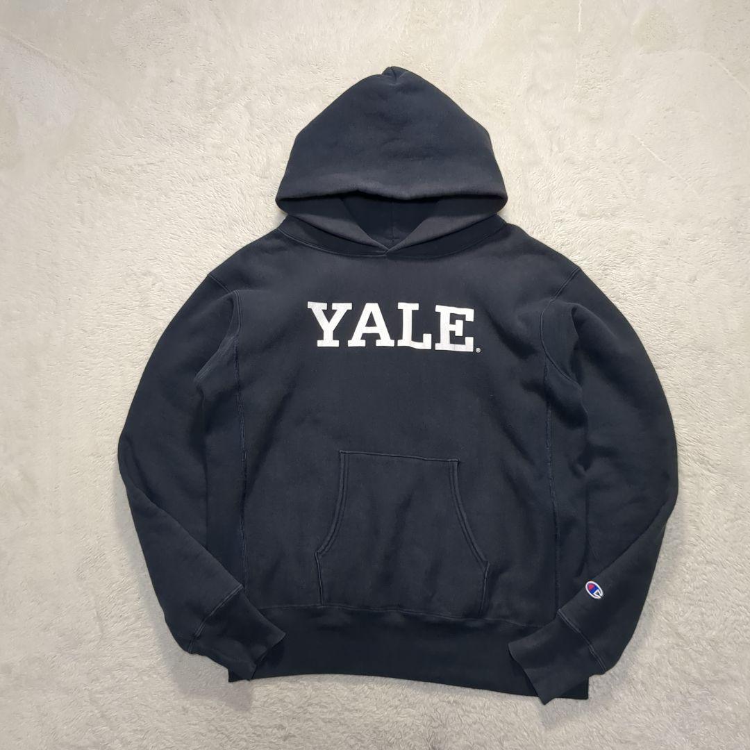 ✨USA製！赤タグ! XL✨Champion パーカー YALE 紺 フェード