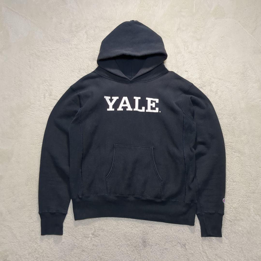 ✨USA製！赤タグ! XL✨Champion パーカー YALE 紺 フェード