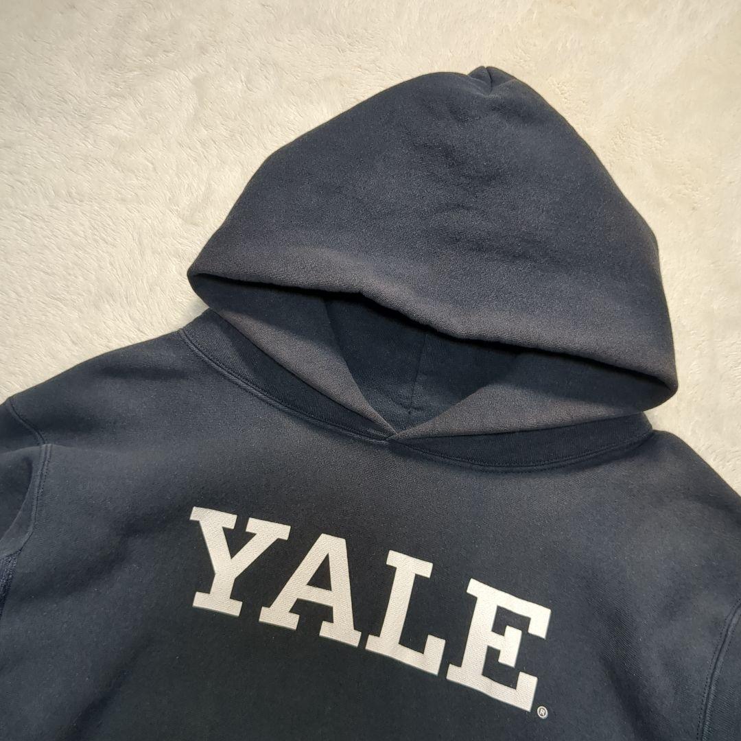✨USA製！赤タグ! XL✨Champion パーカー YALE 紺 フェード