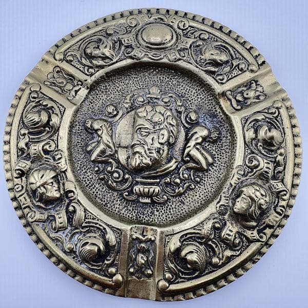 M1291 Vintage 1940's ブロンズ製 灰皿 ウォールデコ