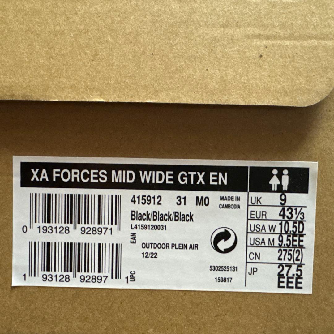 サロモン XA FORCES MID WIDE GTX EN27.5cmEEE
