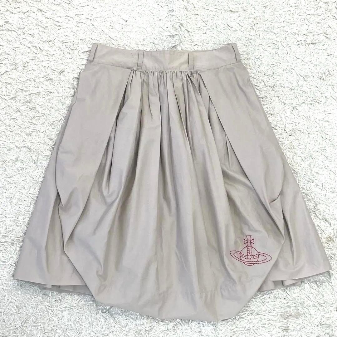 Vivienne Westwood 変形スカート ビッグオーブ ベージュ 2 M