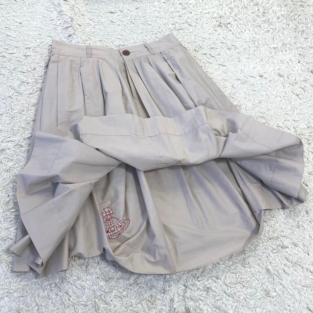 Vivienne Westwood 変形スカート ビッグオーブ ベージュ 2 M