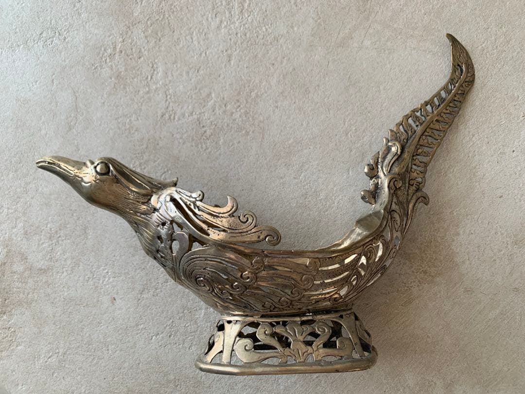 【美品】インドネシア　ガルーダの置物　花器