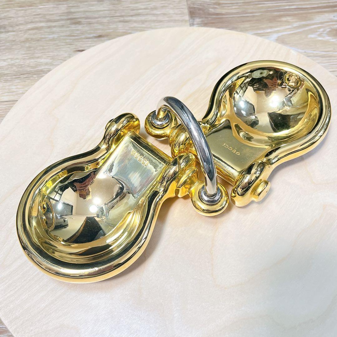 グッチ　ヴィンテージ　バレット　トレイ　ゴールド