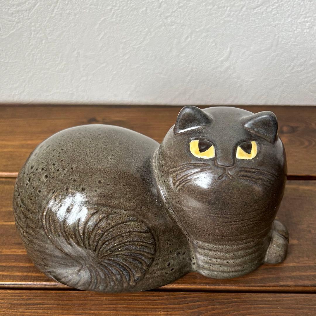 リサラーソン キャット マイ Mai (光沢のある黒） 2017年 19 cm