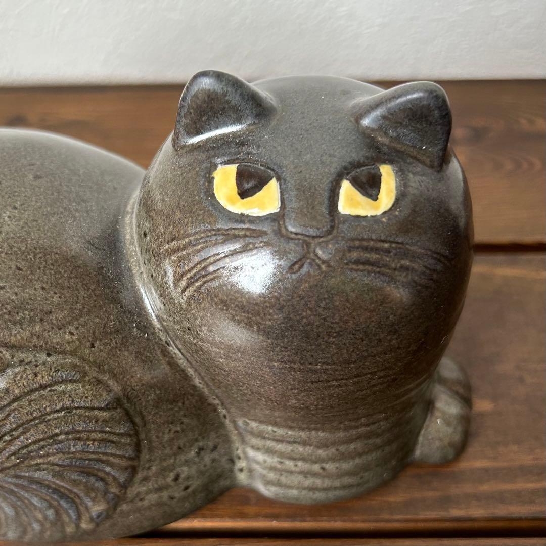 リサラーソン キャット マイ Mai (光沢のある黒） 2017年 19 cm