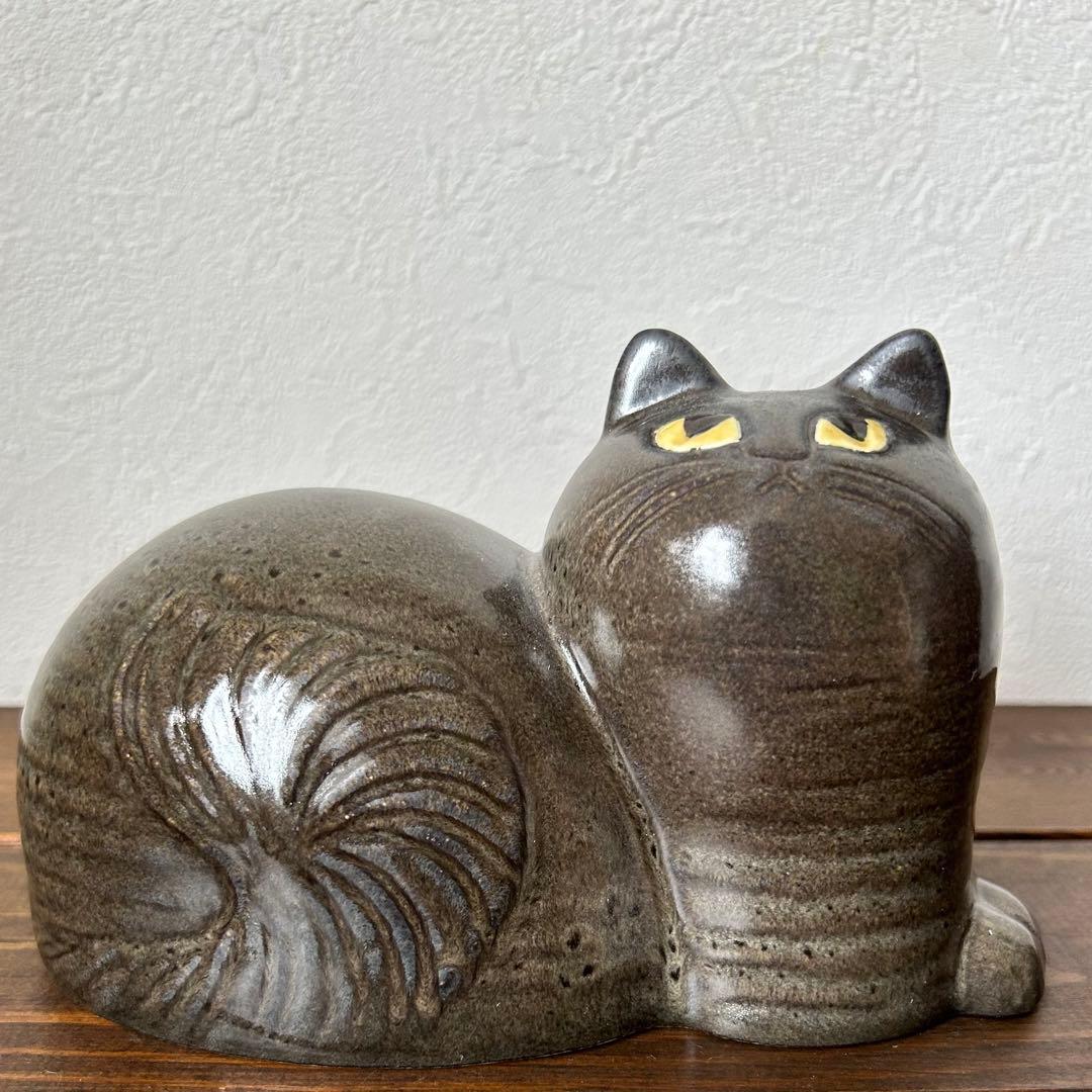 リサラーソン キャット マイ Mai (光沢のある黒） 2017年 19 cm