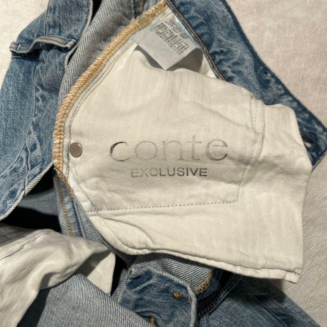 【別注】upper hights for conte タックデニムパンツ UN